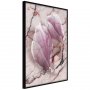 Magnolia on Marble Background