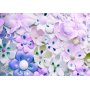 Fototapetti - Floral motif - purple composition with jewellery on light background