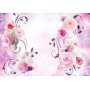 Fototapetti - Rose variations - bouquet of flowers on a solid background with a sparkle effect