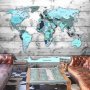 Fototapetti - World Map: Blue Continents