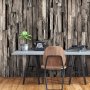 Fototapetti - Wooden Curtain (Dark Brown)