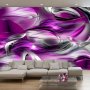 Fototapetti - Abstract rough sea - composition with illusion of purple waves