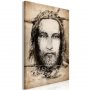 Taulu - Shroud of Turin in Sepia (1 Part) Vertical