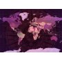 Fototapetti - Purple World Map