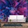 Fototapetti - Crystal - geometric fantasy with 3D elements in purple tones