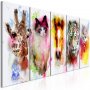 Taulu - Watercolour Animals (5 Parts) Narrow