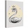 DIY kangas maalaus - Swan in the Crown