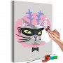 DIY kangas maalaus - Cat With Horns