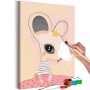 DIY kangas maalaus - Ashamed Mouse