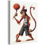 DIY kangas maalaus - Monkey Basketball Player