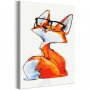 DIY kangas maalaus - Eyeglass Fox