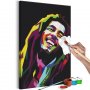 DIY kangas maalaus - Bob Marley