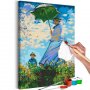 DIY kangas maalaus - Claude Monet: Woman with a Parasol