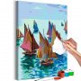 DIY kangas maalaus - Claude Monet: Fishing Boats