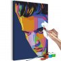 DIY kangas maalaus - Colourful Elvis