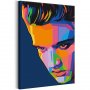 DIY kangas maalaus - Colourful Elvis