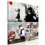 Taulu - Banksy Collage (4 Parts)