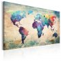 Korkkitaulu - Colorful World Map