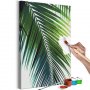 DIY kangas maalaus - Green Plume