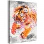 DIY kangas maalaus - Running Tiger
