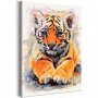 DIY kangas maalaus - Baby Tiger
