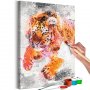 DIY kangas maalaus - Running Tiger