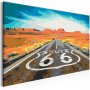 DIY kangas maalaus - Route 66