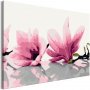 DIY kangas maalaus - Magnolia (White Background)