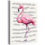 DIY kangas maalaus - Beautiful Flamingo