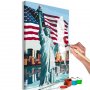 DIY kangas maalaus - Proud American