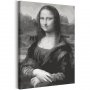 DIY kangas maalaus - Black and White Mona Lisa