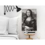 DIY kangas maalaus - Black and White Mona Lisa