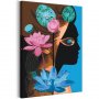 DIY kangas maalaus - Lotus Lady