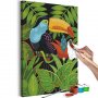 DIY kangas maalaus - Beautiful Toucan