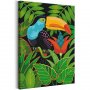 DIY kangas maalaus - Beautiful Toucan