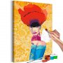 DIY kangas maalaus - Poppy Lady