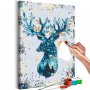 DIY kangas maalaus - Nightly Deer