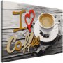 DIY kangas maalaus - I Love Coffee
