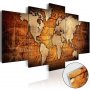 Akryylilasitaulu - Bronze map I