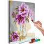 DIY kangas maalaus - Flowers In A Vase