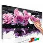 DIY kangas maalaus - Purple Orchid