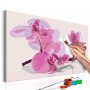DIY kangas maalaus - Orchid Flowers