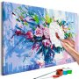 DIY kangas maalaus - Colorful Bouquet