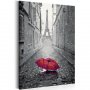 DIY kangas maalaus - Paris (Red Umbrella)