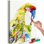 DIY kangas maalaus - Tropical Parrot