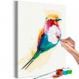 DIY kangas maalaus - Exotic Bird