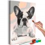 DIY kangas maalaus - French Bulldog
