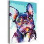 DIY kangas maalaus - Bulldog Portrait