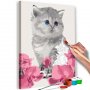 DIY kangas maalaus - Kitty Cat