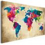 DIY kangas maalaus - World Map (Colourful)